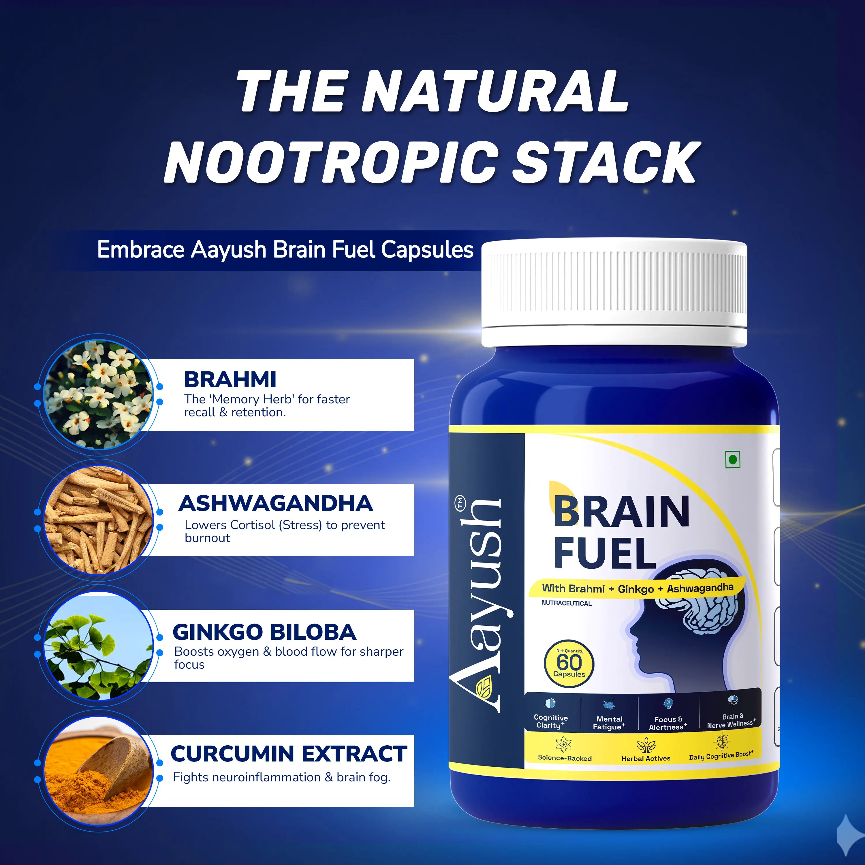 AyuAyu  Buy Premium Brain Fuel Capsules Online to Boost Memory & Focus