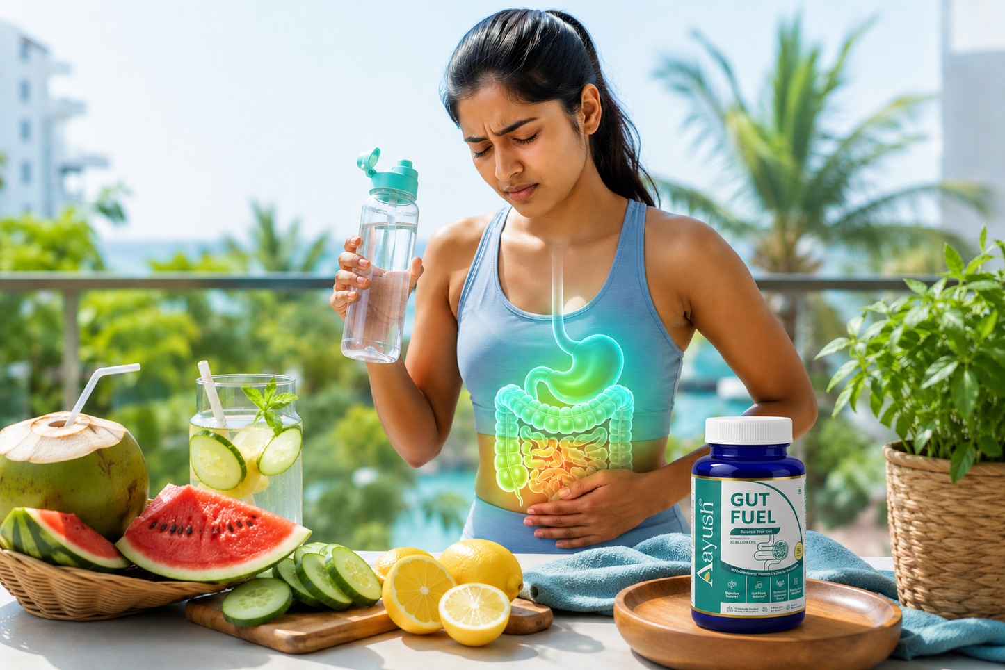 Why Summer Dehydration Can Make Bloating and Constipation Worse