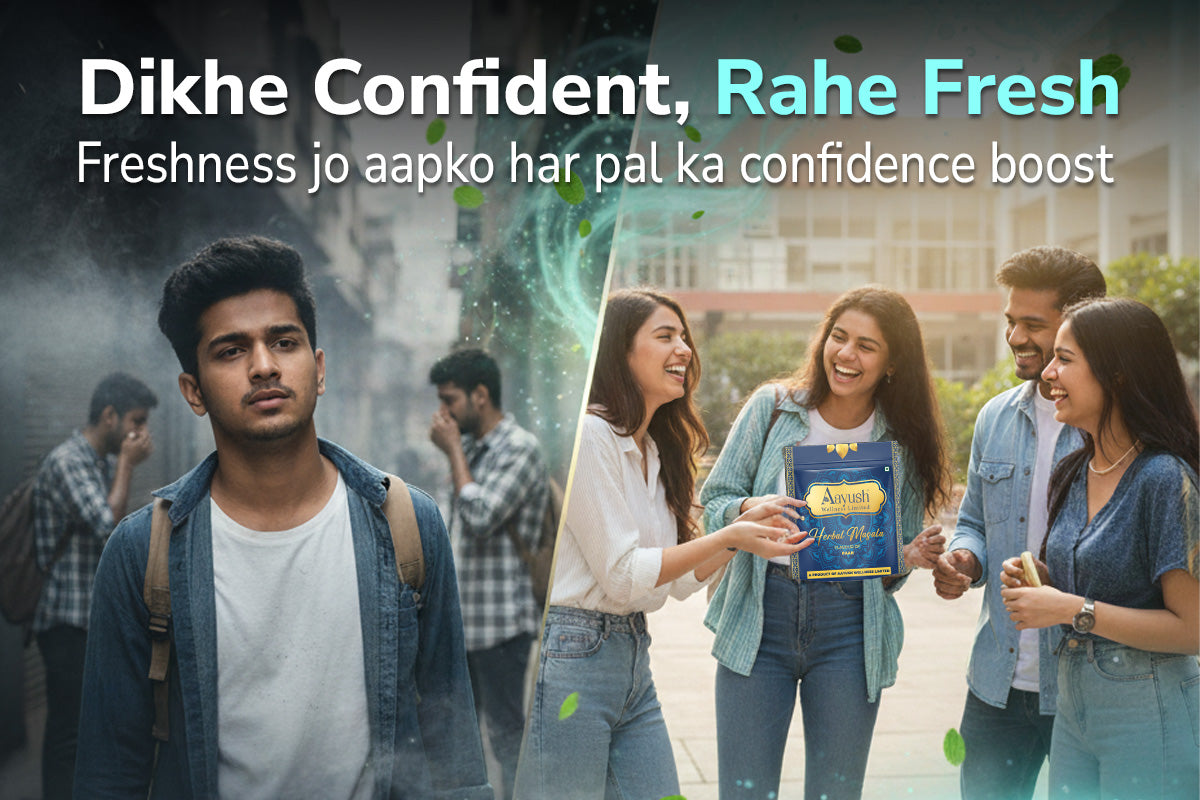 Aayush Herbal Masala – Tobacco-Free Herbal Mouth Freshener for Confidence & Fresh Breath