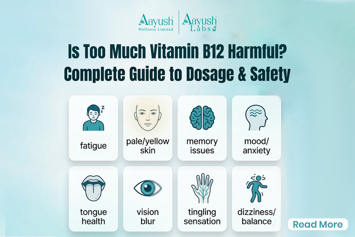 Vitamin B12 dosage and side effects infographic